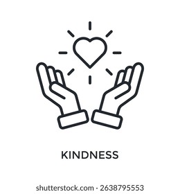 Kindness Icon Outline Style. Vector Illustration For Graphic Design