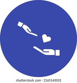 Imagen vectorial de icono de bondad. También se puede usar para donaciones. Adecuado para aplicaciones móviles, aplicaciones web y medios impresos.