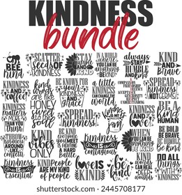 Kindness Kind Vector Designs Bundle