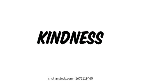 Kindness Lettering Sign Hand Drawn Style Stock Vector (Royalty Free ...