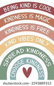 Kindness poster, positive affirmation, mental health, motivational wall art, therapy office decor, school counselor