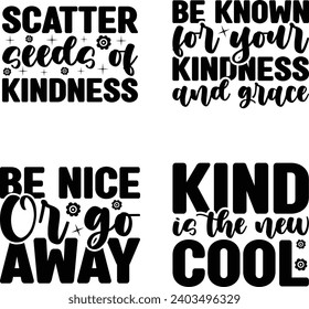 Kindness quotes design bundle and digital download