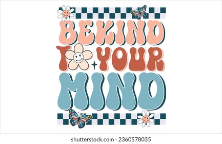 Kindness Retro SVG Design, Kindness Quotes Design, Retro Kindness Retro SVG Bundle.