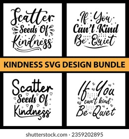 kindness SVG t-shirt design bundle