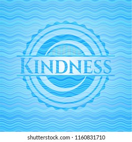 Kindness water style emblem.