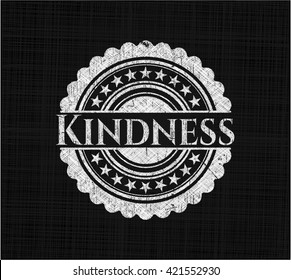 Kindness written with chalkboard texture