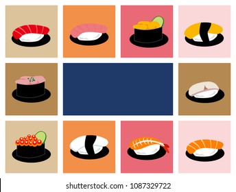 Kinds Of Sushi, Collection