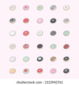 Kinds and types of delicious donuts and their taste variations