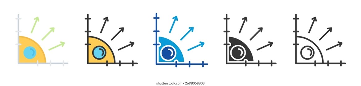 ícone cinemática definir coleção multi estilo vários