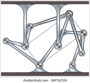 Kinematics of Machinery - (translating linkage)