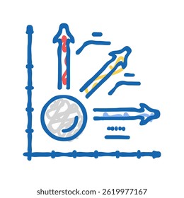 kinematics theory mechanical engineer doodle icon sketch vector. kinematics theory mechanical engineer sign. isolated symbol illustration