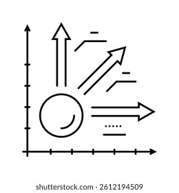 kinematics theory mechanical engineer line icon vector. kinematics theory mechanical engineer sign. isolated contour symbol black illustration