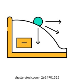 kinematics theory mechanical engineer line icon vector. kinematics theory mechanical engineer sign. isolated symbol illustration