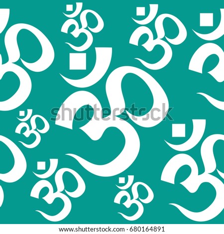 Kinesio tape horizontal seamless pattern or background. Om design elements, textile