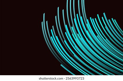 Kinetic abstract background light lines