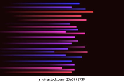 Kinetic abstract background light lines