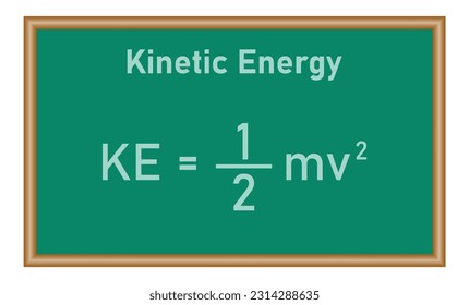 Kinetic energy formula in physics. Physics resources for teachers and students.