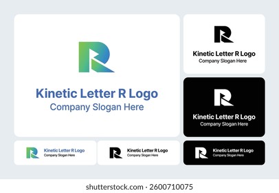 Kinetic Letter R Logo | Dynamic Typography Branding