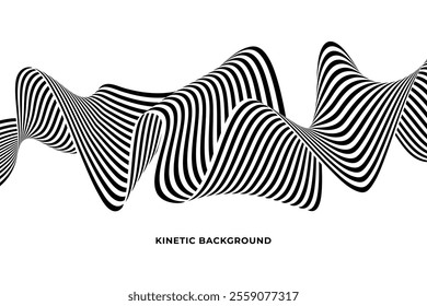 Kinetic Wave Line Abstract Background