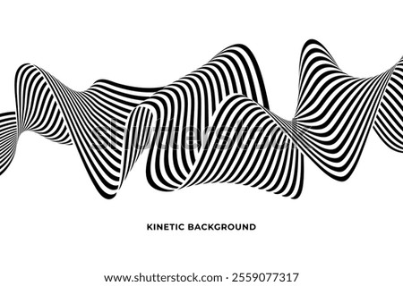Kinetic Wave Line Abstract Background