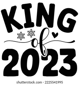 King of 2023 vector file