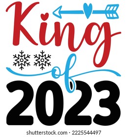 King of 2023 vector file