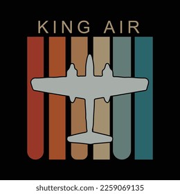 Diseño de camisetas de regalos divertidos de King Air