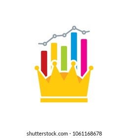 King Analytic Logo Icon Design