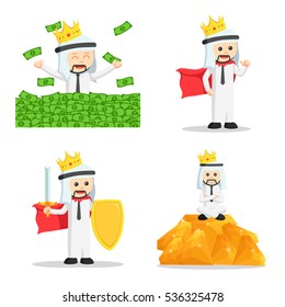 king arabic businessman set