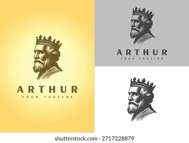 Ilustración vectorial del Logo de King Arthur Royal	