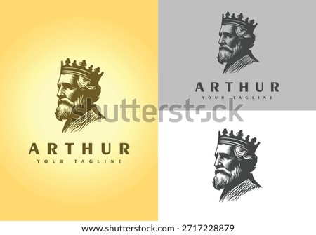 King Arthur Royal Logo Vector Illustration	