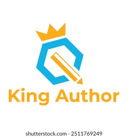 autor king design de logotipo minimalista plano