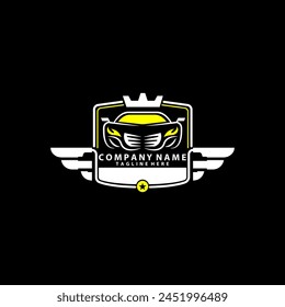 King Automobile Logo design vector, Sign Symbol Icon