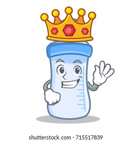 King baby bottle character cartoon