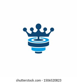 King Barbell Gym Fitness Logo Design Modern Template