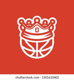 King Basketball logo. Basketball Team Sport Logo