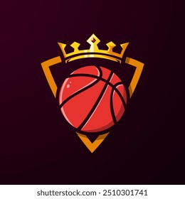 King Basketball Team Sports Logo