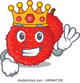King bayberry isolated with in the cartoon