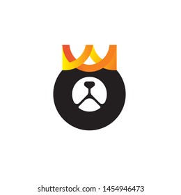 King Bear Logo Design Vector