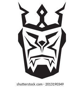 Diseño vectorial del logotipo Rey de la bestia