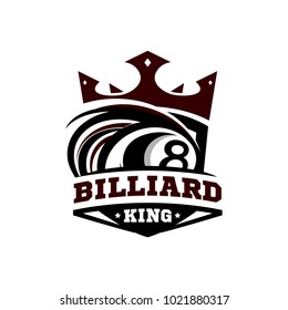King Billiard Ball Logo