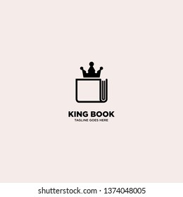 King Book logo template, vector illustration - Vector