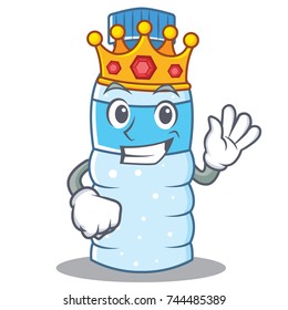 King bottle character cartoon style