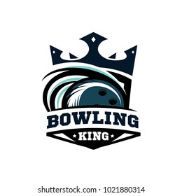 King Bowling Ball Logo