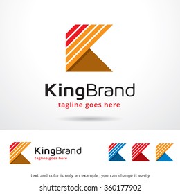 King Brand Letter K Logo Template Design Vector