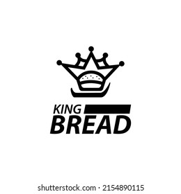 King bread logo template design