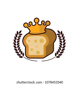 King of Bread with Royal Crown Symbol