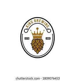 king brewing logo with a crown that reflects the best brewing