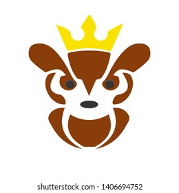 king brown owl wear a crown