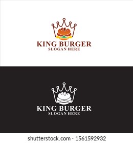 King Burger Logo In Vector